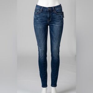 American Eagle Super Stretch Skinny Jeans Dark Indigo Wash Women’s Size 2